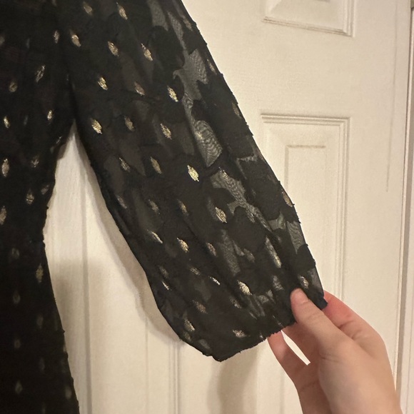 Gorgeous black and gold midi dress - Picture 3 of 8